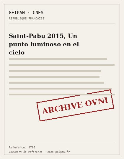 Saint-Pabu 2015, Un punto luminoso en el cielo