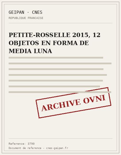 PETITE-ROSSELLE 2015, 12 OBJETOS EN FORMA DE MEDIA LUNA