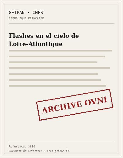 Flashes en el cielo de Loire-Atlantique