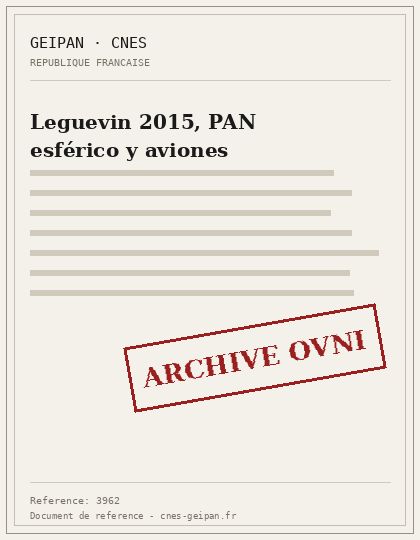 Leguevin 2015, PAN esférico y aviones