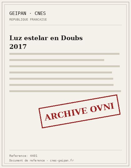 Luz estelar en Doubs 2017