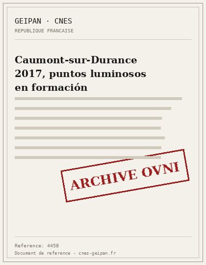 Caumont-sur-Durance 2017, puntos luminosos en formación
