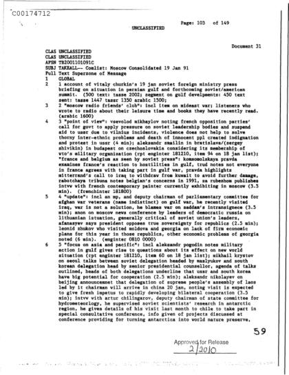Documentos de la CIA sobre OVNI