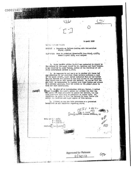 Documentos OVNI de la CIA