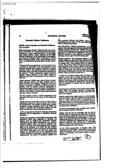 Economía Soviética y Reformas de 1991