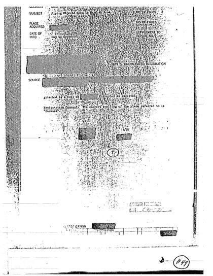 OVNI observado en 1954 en Laredo