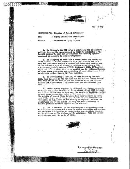 Documentos OVNI de la CIA