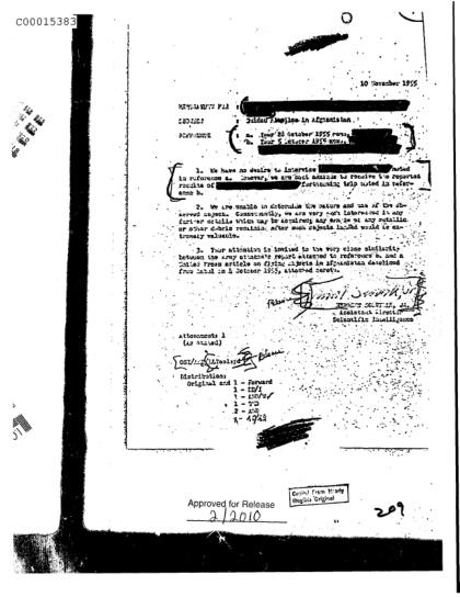 OVNI informes de la CIA