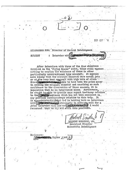 CIA investiga avistamientos OVNI