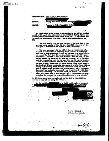 Documentos de la CIA sobre OVNI
