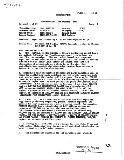 CIA y publicaciones OVNI en China