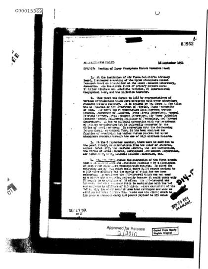 CIA y naves no identificadas