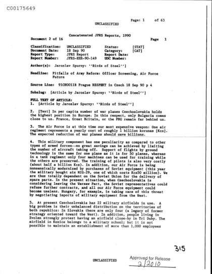 CIA revela documentos sobre OVNI