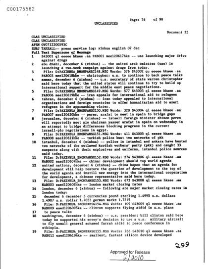 Documentos OVNI en la CIA
