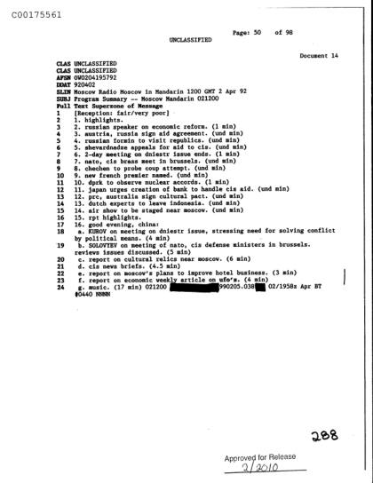 CIA UFO Documents
