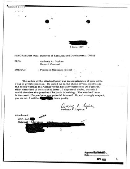 SRI UFO Research Project