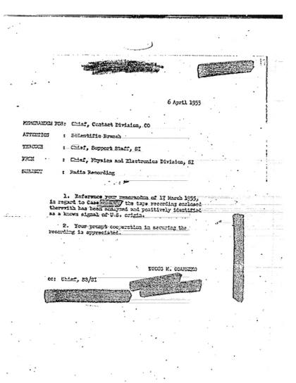 Documentos OVNI de la CIA de 1955