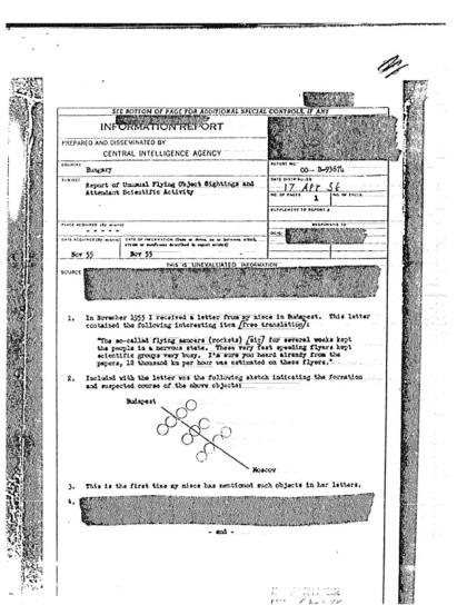 UFO sightings in Belarus 1955