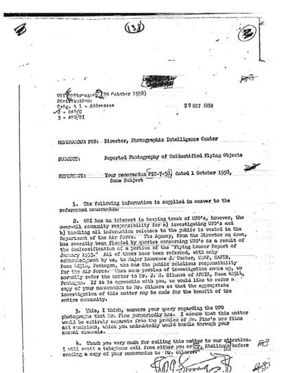Documentos OVNI de la CIA