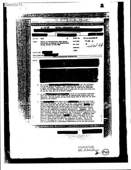 OVNI y la CIA, conversaciones con científicos soviéticos