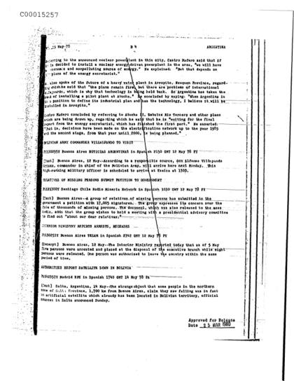 Documentos argentinos sobre OVNI y tecnología