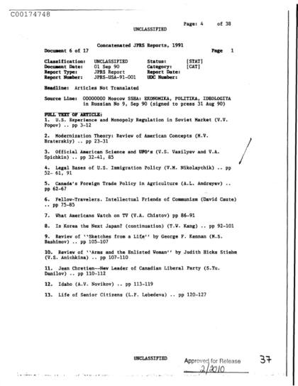 UFO y ciencia oficial estadounidense