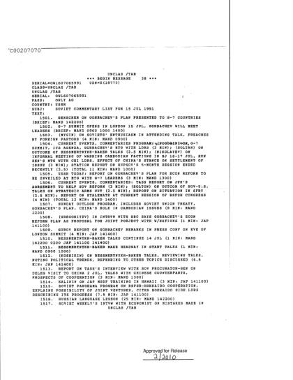 Documentos de la CIA sobre OVNI