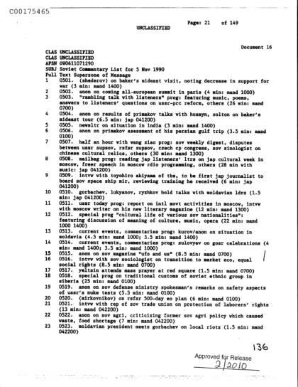 Documentos soviéticos sobre OVNI
