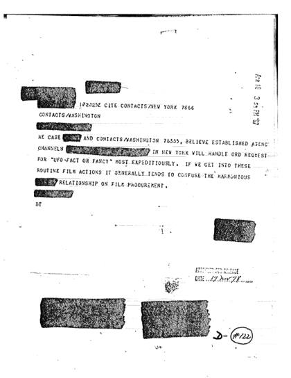 CIA y canales de información OVNI