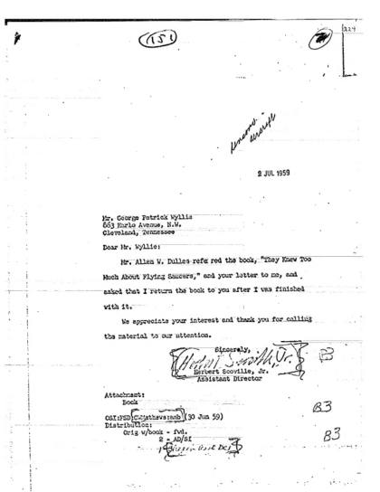 Respuesta de la CIA a un libro sobre platillos voladores
