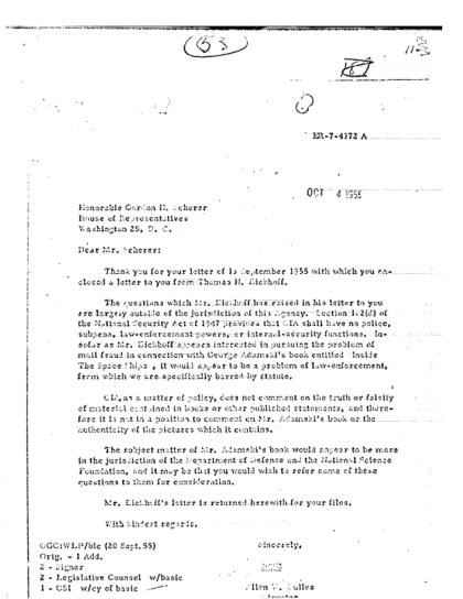CIA responde a preguntas sobre OVNI
