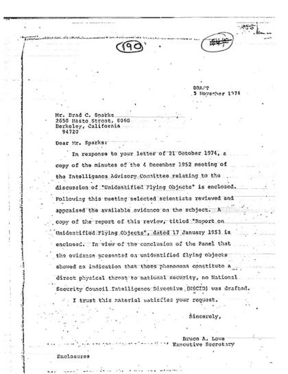 Reunión de la CIA sobre objetos voladores no identificados