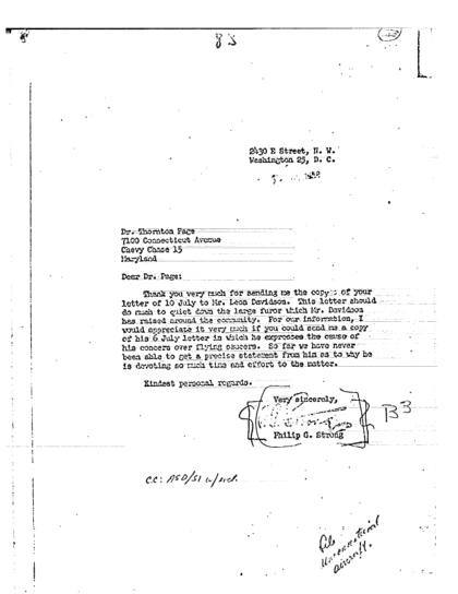 Cartas de la CIA sobre OVNI