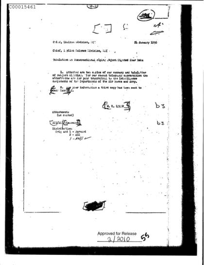 OVNI visto cerca de Bakú en 1955