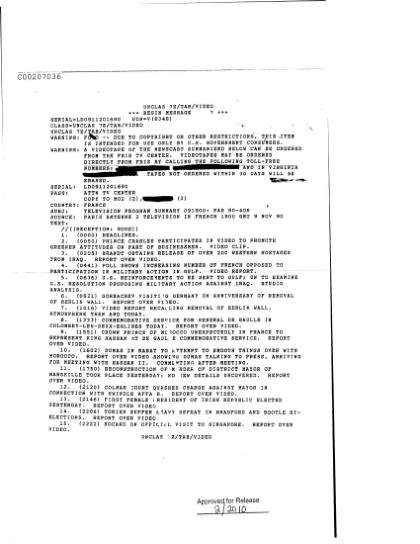 Documentos OVNI de la CIA sobre un cohete soviético