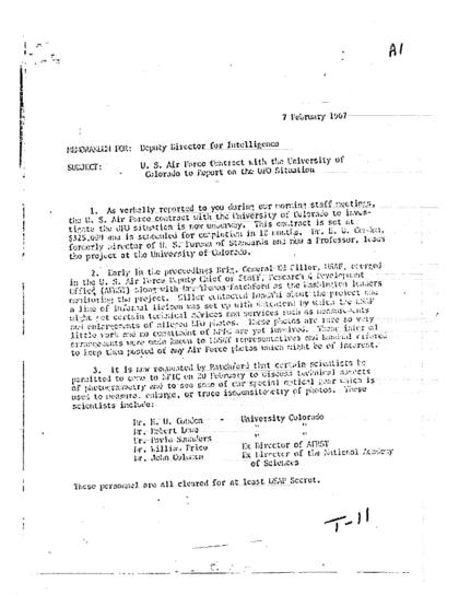 Contrato de la Fuerza Aérea con la Universidad de Colorado