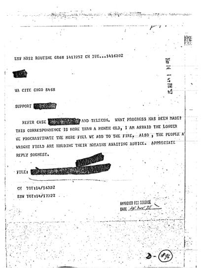 CIA y documentos OVNI