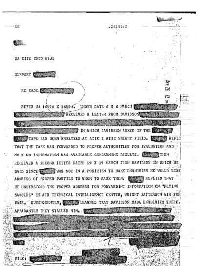 Documentos OVNI de la CIA